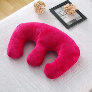 Beauty Salon Breast Pillow Feminine Bolster Breast Pillow for Massage Table, Massage Face Cradle Rest Pillow for SPA Salon, Removable Cover (Rose red)