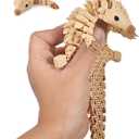 GemmiCho 3D Printed Animals, 7.68" Articulated Pangolin Toy, 3D Printed Toys for Stress Relief, Animals Figurines Fidget Pangolin Toys for Boys Kids Teen 5-7 4-6 8-12