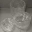 meekoo 3 Pcs Flower Acrylic Vase Cylinders Round Decorative 6 x 6 in, 5 x 5 in, 4 x 4 in Vase Break Resistant Acrylic Flower Cylinder for Christmas Centerpiece Home Wedding Decor(Clear, Classic)