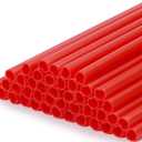 2 x 50PCS Heart Shaped Red Straws, Reusable Drinking Straws for Cocktail, Birthday Party, Bridal Shower, Wedding Supplies, Valentine Party Decorations