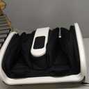 HomeCare Foot Massager with Heat & Ice Therapy, Shiatsu Deep Kneading Compression Foot Massagers for Plantar Fasciitis & Neuropathy Relief, Adjustable Intensity, FCC/CE Certified (White)