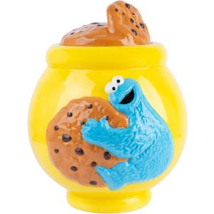 Sesame Street Cookie Jar With Lid | Snack Canister | 20.5 x 21.1 x 26 cm | Candy Jar | Kitchen Decor | Airtight Food Storage Container | Large Cookie Jar With Airtight Lid