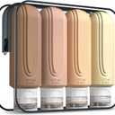 Mrsdry Travel Bottles for Toiletries, Large 6oz Oversized Containers, BPA Free Leak Proof Tubs Refillable Liquid Traveler Accessories with Toiletry Bag for Cometic Shampoo and Lotion Soap (4 Pack)