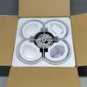 Black Semi Flush Mount Ceiling Light, Close to Ceiling Light Fixtures with Fabric Shade in Quatrefoil Shape, Farmhouse 13-inch Ceiling Light for Kitchen Hallway Bedroom, AD-22007-4SF-BK