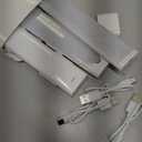 Under Cabinet Lighting 8 Inches Rechargeable Motion Sensor Light Indoor, 3 Color Dimmable Closet Light Battery Operated, USB Stick on LED Magnetic Under Counter Lights for Kitchen Stair, 3 Packs