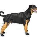 Adjustable Harness - Style Dog Shoes with Reflective Strips, Anti - Slip & Waterproof Paw Protection for All Seasons (XL)