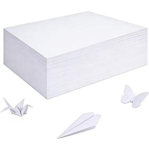 200 Sheets White Paper for Wrapping Gifts Bouquet 12”x 17”Construction Paper for Art Craft Drawing Supplies Kraft Sheets for Packing Moving Shipping
