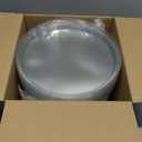 25 Pack 9 Inch Heavy Duty Aluminum Pie Tins Bulk with Lid, Oven and Freezer Safe Disposable Pie Pizza Pan Dessert Baking Cups Ideal for Restaurants Bakeries Christmas Party Supplies (Silver)