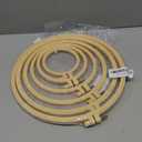 6 Pcs Embroidery Hoop 6 Size, Round Plastic Cross Stitch Hoop with 16 Needles (3.6In to 10.7 in), Small Embroidery Hoop, Cross Stitch Hoops and Frames, Suitable for Embroidery, Craft Sewing