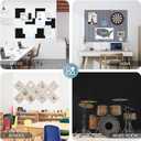 Large Cork Bulletin Board for Wall 36"x24", 6 Pack Felt Slat Wall Panel Tiles with 50 Pushpins, 30 Safe Removable Adhesive Tabs, Decorative Pin Board Tack Board for Office Home School (Beige, 36"x24")