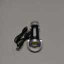 Rechargeable Keychain Flashlights, 800 Lumens EDC Mini Flashlights, COB Keychain Work Light Flashlights 7 Light Modes, Bright Mini Keychain Light for Walking, Searching and Hiking (1Pack, Black)