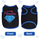 hoyuwak 8 Pieces Pet Shirts Funny Dog Printed Clothes Breathable Cool Puppy Sleeveless Vests for Summer, M