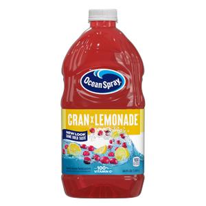 Ocean Spray Cranberry Lemonade Juice Drink, 64 Ounce Bottles (Pack of 8) (EXP 09/29/26)
