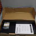 Forbena Black Floating Shelves for Wall, Bahtroom Wall Shelves Over Toilet, Rustic Hanging Shelf with Lip Rail for Bedroom Kitchen Office Living Room Picture Photo Decor, 17 Inch Long-Set of 3