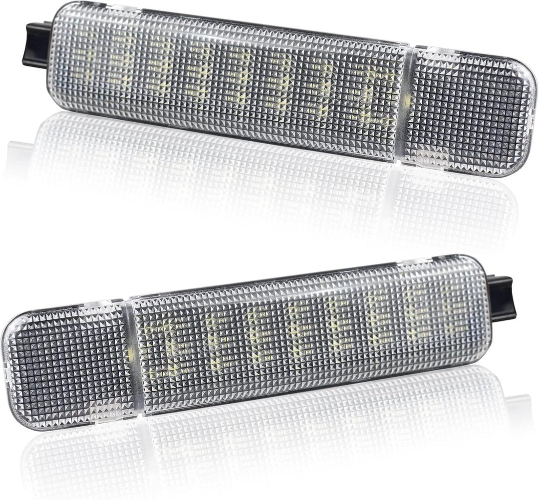 NDRUSH Interior Light LED Door Panel Courtesy Light Warning Light Lamp Assembly Compatible with Silverado/Sierra C/K 1500 2500 3500 Pickup Suburban Tahoe Avalanche Yukon Cadillac Escalade (white)