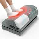 Heated Foot Rest for Under Desk at Work, Foot Stool with Vibration Massage, 2 Heat Levels, Ergonomic Memory Foam Feet Warmer Heater