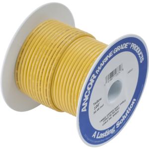 Ancor 183003 Tinned Copper Wire, 16 AWG (1mm2), Yellow - 25ft