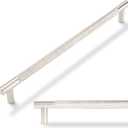 10 Pack 11-1/3 inch(288mm) Brushed Satin Nickel Kitchen Cabinet Handles Knurled Cabinet Pulls Drawer Pulls Kitchen Hardware