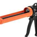 Bates- Caulking Gun, 24:1 High Thrust Ratio, Orange, Caulking Tool Gun, Heavy Duty Caulk Gun No Drip Caulk Gun, Hand Caulking Guns, Silicone Gun, Caulking Gun Tool