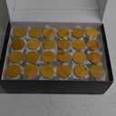 24 Pcs Glass Jars With 296 Spice Labels Preprinted of White and Black Color- 4oz Thicken(2.4mm) Empty Small Herb Seasoning Containers With Bamboo Airtight Lids