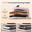 HTVRONT Auto Heat Press 2 - Adjustable Pressure Heat Press Machine 15X15 | Heats Up Fast & Evenly Heat Press with Higher Heating Height for HTV, Sublimation, Heat Transfer Projects. Pink