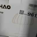 FANHAO Touch Bedside Table Lamp Cordless Lamp, Glass Pumpkin Lamp Portable Desk Lamp, 4000mAh Cordless Rechargeable, 3-Color Dimmable for Dorm Living Room, Aesthetic Home Decor