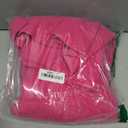 Allegra K Women's Winter Classic Outwear Overcoat with Pockets Single Breasted Pea Coat (Pink), Size Small