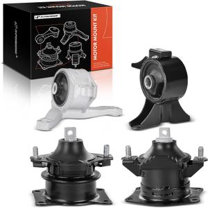A-Premium 4PCS Engine Motor Mount and Transmission Mount Set Compatible with Acura MDX 2007 2008 2009 V6 3.7L, Automatic Transmission