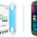 amFilm AutoAlignment OneTouch for Nintendo Switch 2 Screen Protector [7.9''] 2025 Tempered Glass, Accessories, 30 seconds Installation, Bubble Free, Scratch Resistant, Touch Sensitive, Transparent [2 Pack]