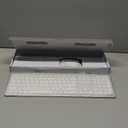 Wireless Keyboard and Mouse Combo - Full Size Slim Thin Wireless Keyboard Mouse with Numeric Keypad 2.4G Stable Connection Adjustable DPI (White & Silver)