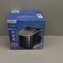 AGLUCKY Ice Makers Countertop with Handle,26.5Lbs/24H,9 Cubes in 6 Mins,2 Sizes of Bullet Ice,Portable Machine with Self-Cleaning,Perfect for Home Kitchen(Black)