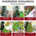 2 x 9 Sheets Christmas Cats Window Clings Reusable Cats Animal Xmas Tree Window Decals Double Side Printed Window Stickers Glass Door Home Party Supplies Showcase Decoration (Skjd2340)