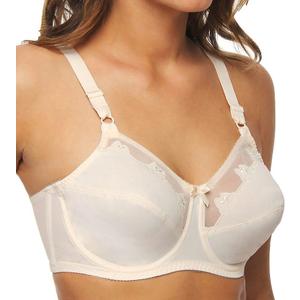 Bali Womens Flower Underwire Bra Df0180 (34B, Light Beige)