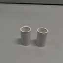 2 Pcs 2 Inch PVC Coupling Pipe Fittings, Fits Standard 2" SCH 40 PVC Pipe with 2.375" OD, White Straight Socket PVC Pipe Connectors for Plumbing, Irrigation and DIY PVC Projects