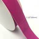 Chenkou Craft Hot Pink 25 Yards/roll 1 1/2" Velvet Ribbon Total 30 Colors Assorted Lots Bulk (Fuschia, 1 1/2"(40mm))