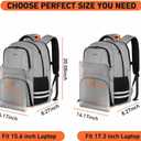 Ytonet Gym Backpack For Men Women, Backpack for Men with Shoe Compartment, Water Resistant Workout Sports Bag Fit 15.6 Inch Laptop, Gym, Sports, Camping, Hiking, Grey