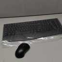 Wireless Keyboard and Mouse Combo, FullSized 2.4GHz Wireless Keyboard with Comfortable Palm Rest and Optical Wireless Mouse for Windows, Mac OS PC/Desktops/Computer/Laptops (Black)