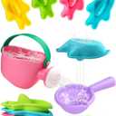 Fajiabao Baby Bath Toys for Kids Ages 1-3 Toddler Bath Toys Mold Free for 12+ Months Bathtub Beach Sand Pool Water Table Toys for 1 2 3 4 5 6 Years Old Boys Christmas Birthday Gifts (6 PCS)