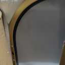 Suidia 56"x15" Arched Full Length Mirror with Stand, Full Body Mirror with Aluminum Frame, Freestanding/Leaning/Wall-Mounted, Floor Mirrors for Bedroom, Living Room, Entryway, Dressing Room, Gold