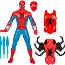 Marvel Spider-Man Thwip Blast Spider-Man Action Figure with Accessories, 11-Inch-Scale Super Hero Toys for Kids Ages 4 and Up