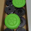 12 Pack 0.065" Trimmer Line Compatible with Greenworks Weed Wacker, 18Ft String Trimmer Refill Dual Line Weed Eater String Replacement Spool (10-Pack) Cap Cover(2-Pack)