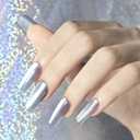 4 x JODSONE 16.5ml Cat Eye Gel Nail Polish Silver Glitter Magnetic Reflective Translucent Need U V Curing
