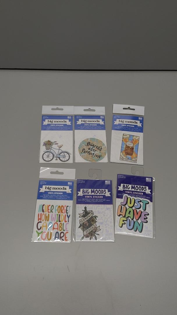 Jacent Vinyl Stickers Big Moods 6 Pack