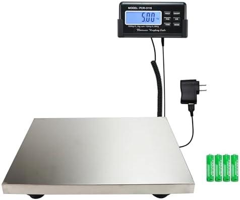 Charmline 660lbs x 0.2oz High Accuracy Digital Postal Scales, Shipping Scale with 15x12 Stainless Steel Platform, Heavy Duty Scale for Packages/Small Business/Postage/Luggage