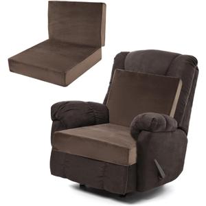 ROYALAY Foam Recliner Chair Seat Cushion with Lumbar Support Pillow for Elderly, Back Support, Extra Large & Non-Slip, Thicker & Supportive Chair Pad, (13" Height Backrest Cushion, Brown) (13" Height Back Cushion)
