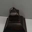 DECORKEY Large Farmhouse Wooden Metal Lantern Set of 2, 30''/22'' H Rustic Decorative Indoor & Outdoor Hanging Candle Lanterns, Wooden Outdoor Lanterns for Patio Front Porch Table, Brown