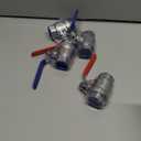 1-1/2'' Full Port Ball Valve, NPT Female 316 Stainless Steel Heavy Duty Ball Valve for Water, Oil and Gas with Handle WOG1000 (2PCS)