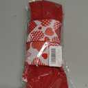 ALIBBON Large Valentine's Day Bows for Wreaths, Valentines Wreath Bows, Red Heart Bows, Stripe Heart Red Bows for Front Door, Valentines Decor, Burlap Bows for Crafts Decorations
