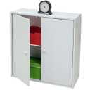 Kings Brand Furniture 2 Door Storage Organizer Bookcase, White