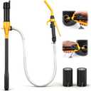 ELEAD Portable Battery Powered Pump - Electric Fuel/Water Transfer Pump 2.4 GPM, Liquid Siphon Pump with Adjustable Flow Control, Gas Pump with Filter Design, Gas Can Pump Ideal